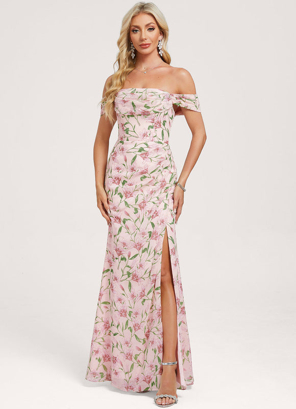 Robe Demoiselle D'Honneur Bordeaux Chic