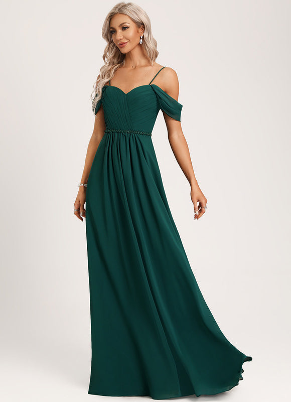 Robe Demoiselle D'Honneur Émeraude Élancée - gallery 2