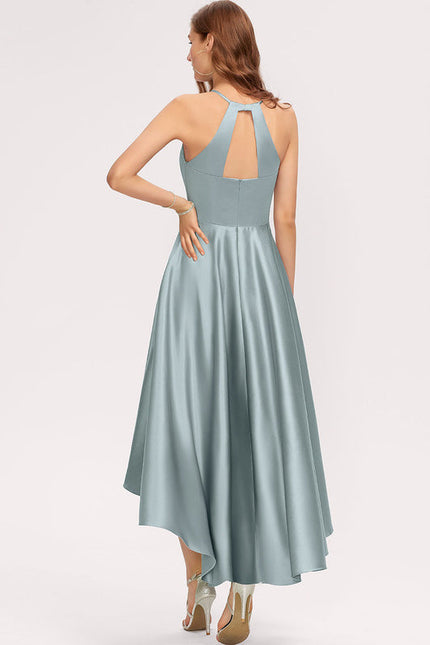 Robe Demoiselle D'Honneur Satinée Aérienne - gallery 1