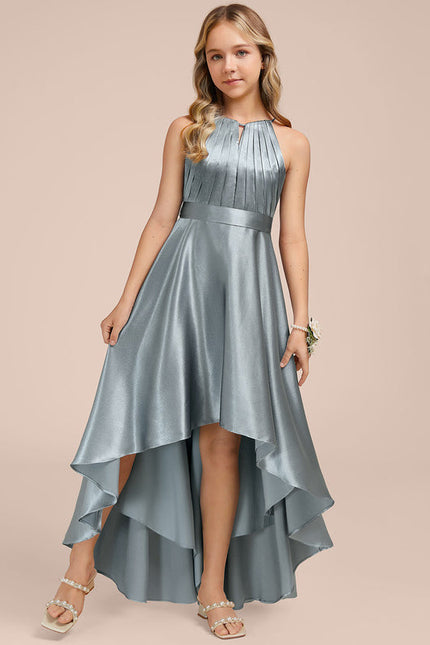 Robe Demoiselle D'Honneur Junior Asymétrique Satin - gallery 2
