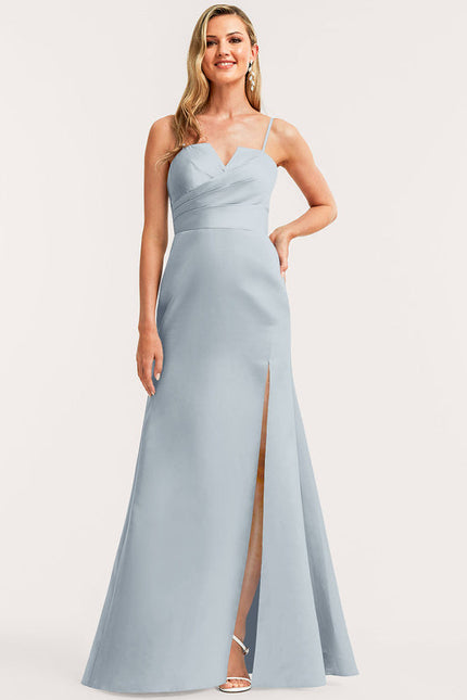 Robe Demoiselle D'Honneur Rose Satin