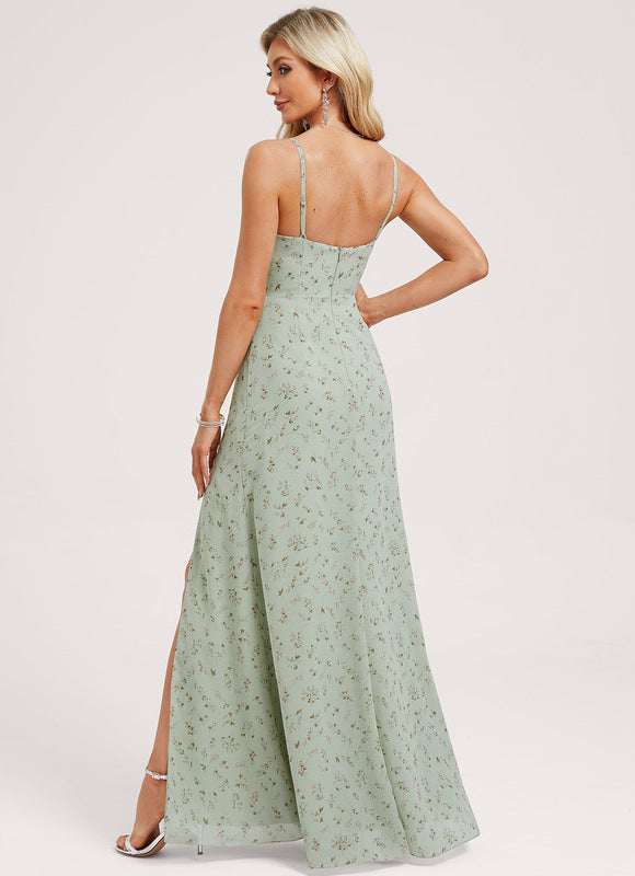 Robe Longue Fluide Demoiselle D'Honneur - gallery 4