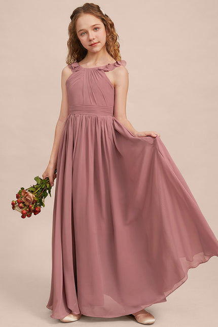Robe Demoiselle D'Honneur Flottante Poudrée - gallery 5