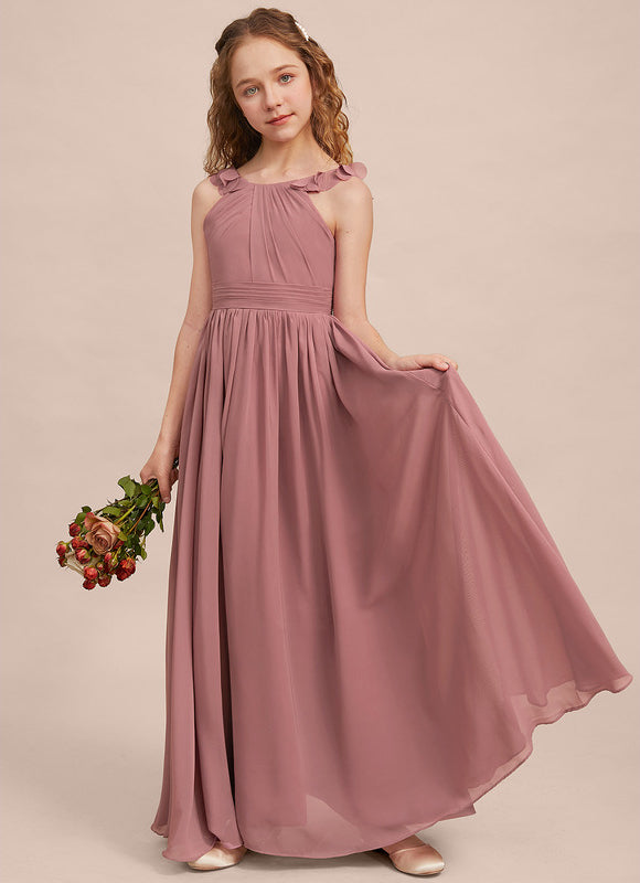 Robe Demoiselle D'Honneur Flottante Poudrée - gallery 5