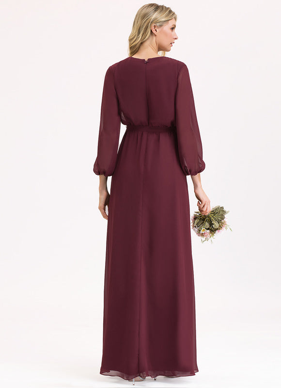 Robe Demoiselle D'Honneur Éclat Bordeaux - gallery 1
