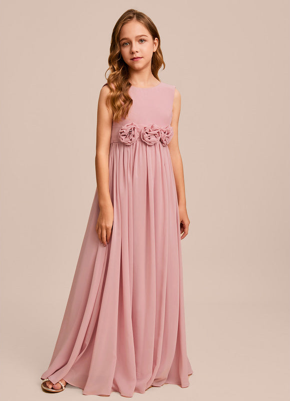 Robe Demoiselle D'Honneur Flottante Poudrée - gallery 4