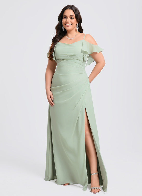 Robe Demoiselle D'Honneur Fluide Ciel - gallery 9