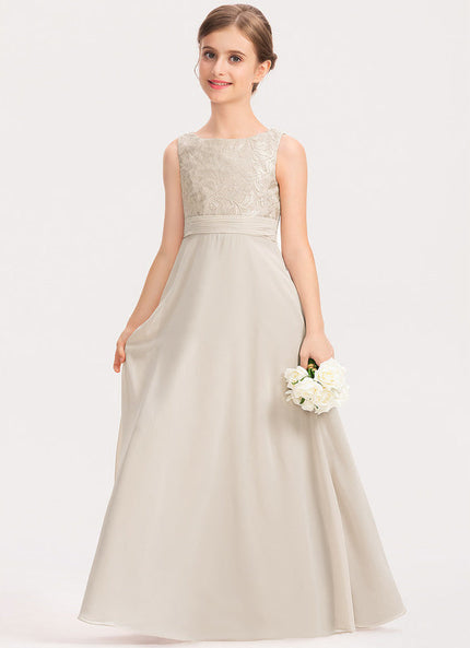 Robe Demoiselle D'Honneur Élégante Enfantine