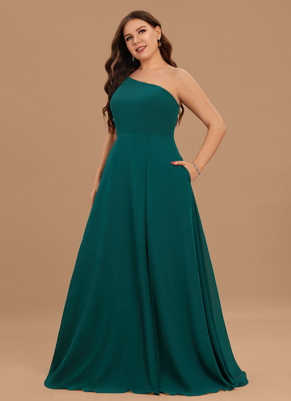 Robe Demoiselle D'Honneur Asymétrique Bordeaux - gallery 9
