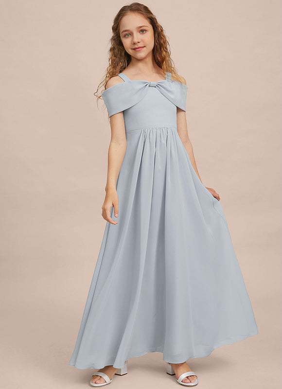 Robe Demoiselle D'Honneur Flottante Cerise