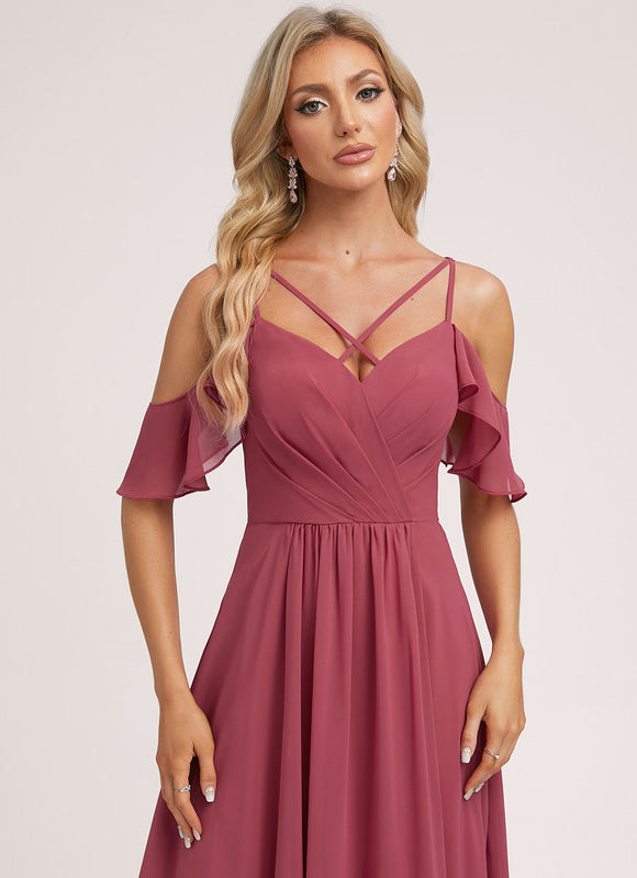 Robe Demoiselle D'Honneur Fluide Ciel - gallery 4