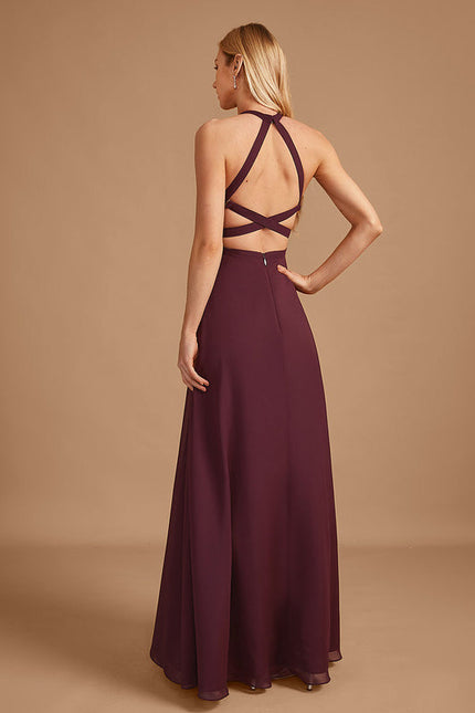 Robe Demoiselle D'Honneur Verte Lueur Flottante - gallery 2