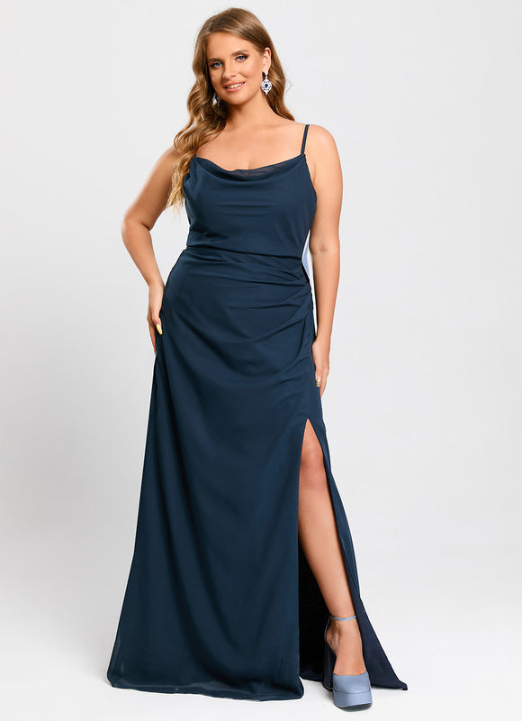 Robe Longue Fluide Demoiselle D'Honneur - gallery 7