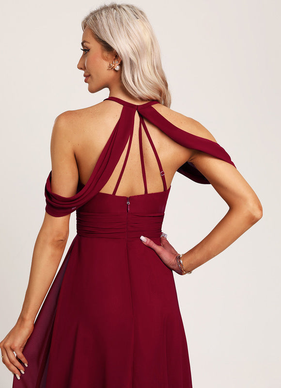 Robe Demoiselle D'Honneur Florale Légère - gallery 2