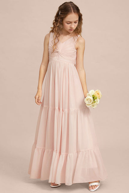 Robe Demoiselle D'Honneur Verte Éthérée - gallery 6