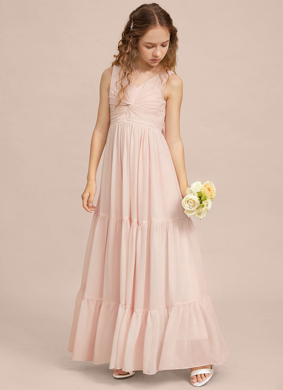 Robe Demoiselle D'Honneur Verte Éthérée - gallery 6