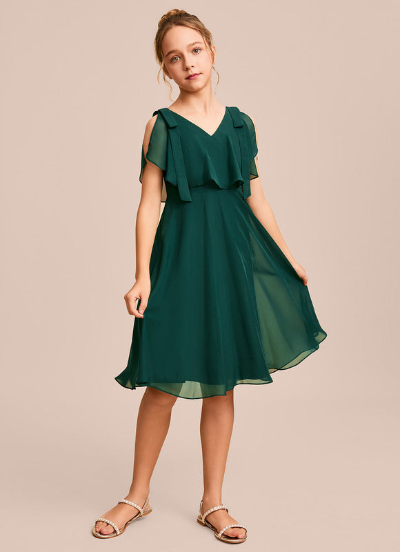 Robe Demoiselle D'Honneur Éclat Vert Éthéré - gallery 2