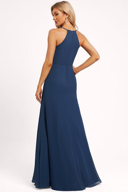 Robe Demoiselle D'Honneur Mousseline Beige - gallery 2