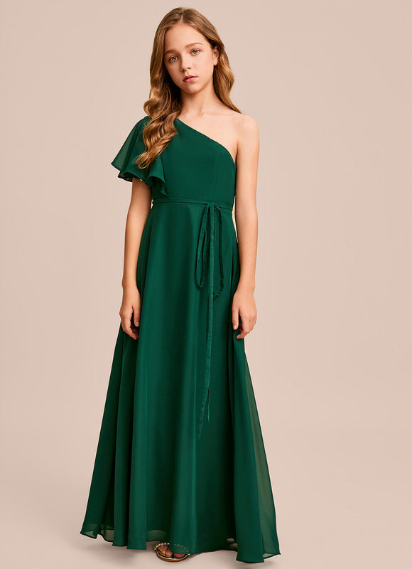 Robe Demoiselle D'Honneur Vert Poudré Élégant - gallery 3