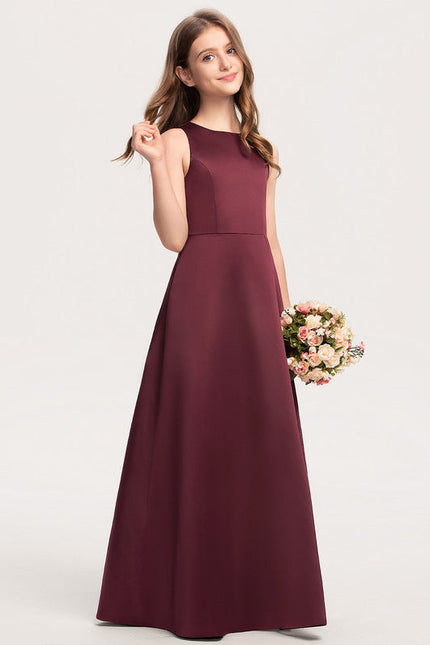 Robe Demoiselle D'Honneur Satin Émeraude - gallery 3