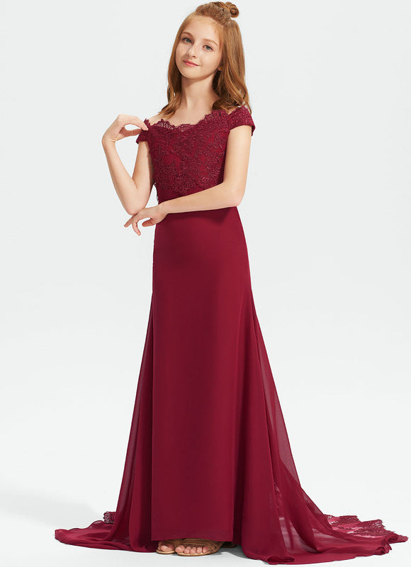 Robe Demoiselle D'Honneur Avec Traine - gallery 2