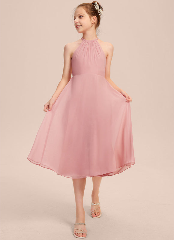 Robe Demoiselle D'Honneur Flou Menthe - gallery 5