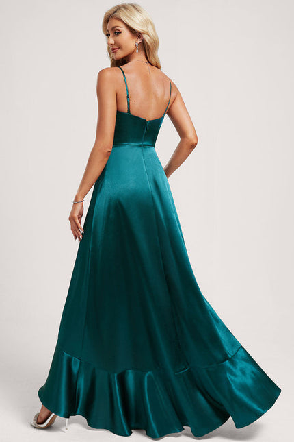 Robe Demoiselle D'Honneur En Satin - gallery 5