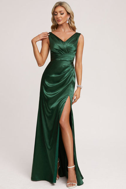 Robe Longue Satin Demoiselle D'Honneur - gallery 3