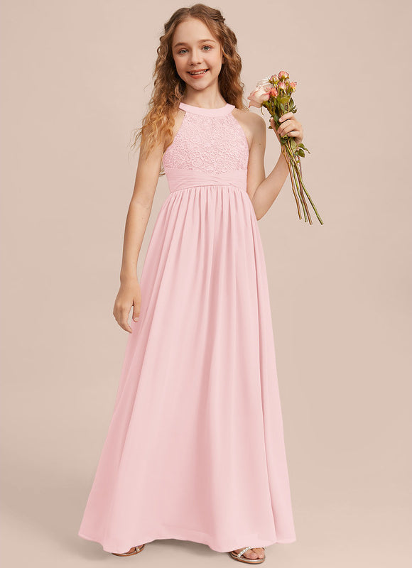 Robe Demoiselle D'Honneur Aérienne Rose