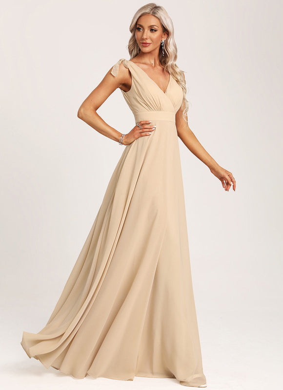 Robe Demoiselle D'Honneur Chiffon Élégante - gallery 1