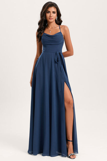 Robe Demoiselle D'Honneur Col V Fluidité