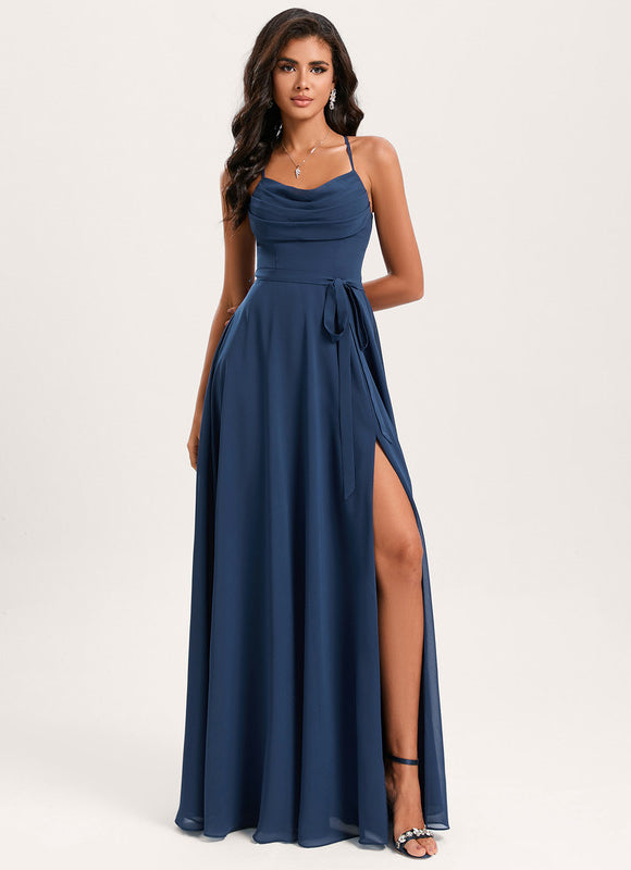 Robe Demoiselle D'Honneur Col V Fluidité