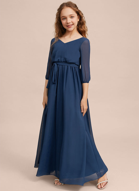 Robe Demoiselle D'Honneur Verte Éthérée - gallery 3