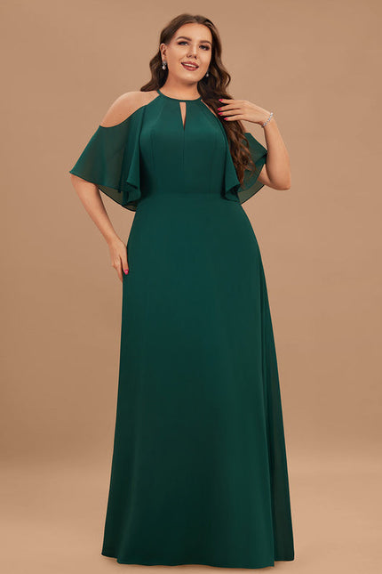 Robe Demoiselle D'Honneur Vert Canard - gallery 6