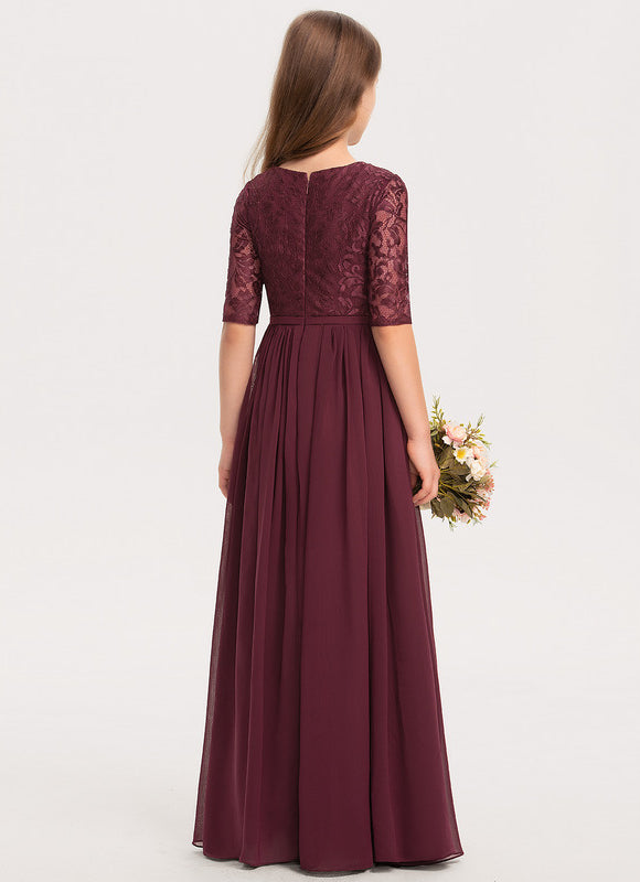 Robe Demoiselle D'Honneur Élégante Enfantine - gallery 4