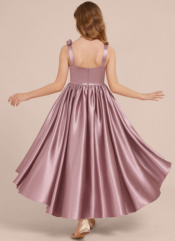 Robe Demoiselle D'Honneur Satinée Chic - gallery 4