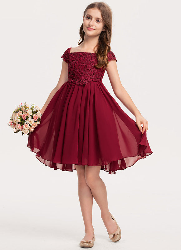 Robe Demoiselle D'Honneur Élégance Cerise - gallery 1