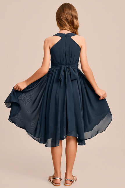 Robe Demoiselle D'Honneur Ailée Vert Pastel - gallery 5