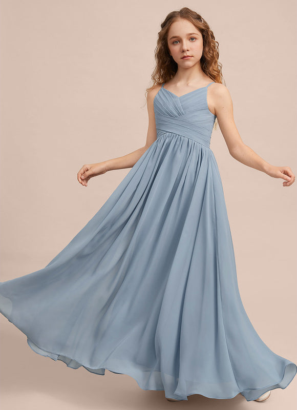 Robe Demoiselle D'Honneur Verte Éthérée - gallery 6