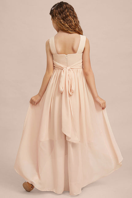 Robe Demoiselle D'Honneur Flou Pêche - gallery 6