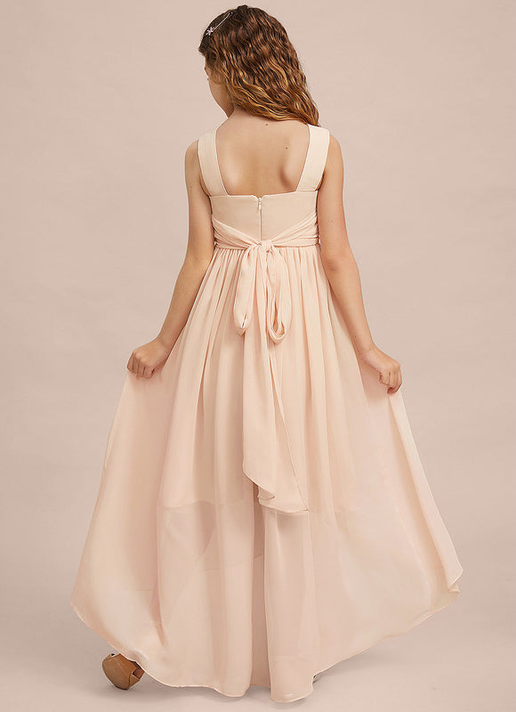 Robe Demoiselle D'Honneur Flou Pêche - gallery 6