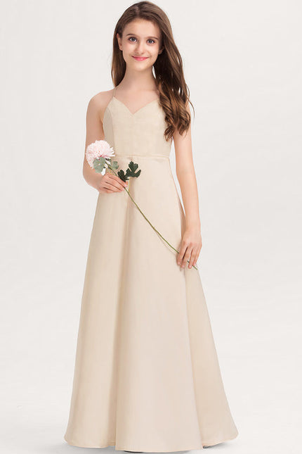 Robe Demoiselle D'Honneur Rouge Velours Fluide - gallery 3