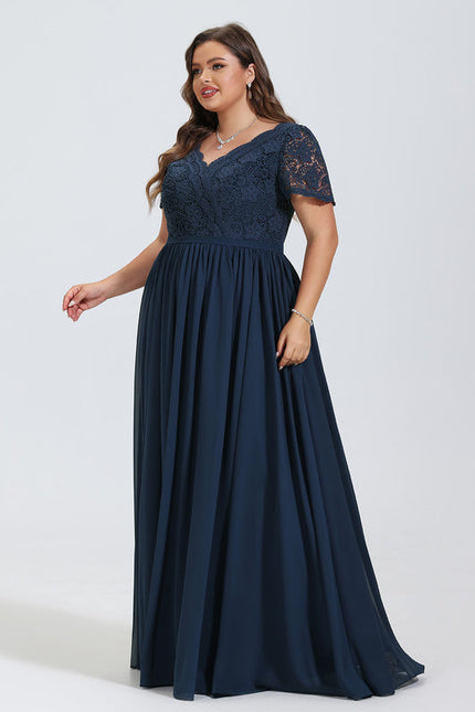 Robe Demoiselle D'Honneur Fluide Rose Pâle - gallery 8