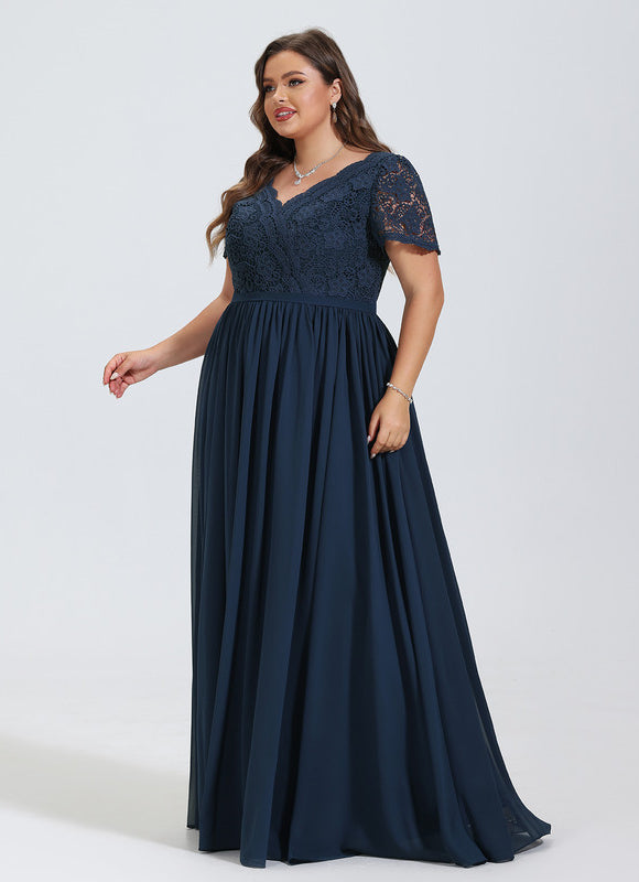 Robe Demoiselle D'Honneur Fluide Rose Pâle - gallery 8