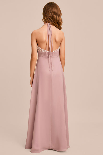 Robe Demoiselle D'Honneur Aérienne Rose - gallery 5
