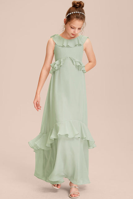 Robe Demoiselle D'Honneur Volante Prune - gallery 3