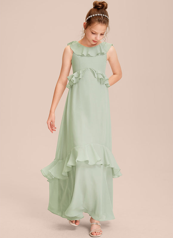 Robe Demoiselle D'Honneur Volante Prune - gallery 3
