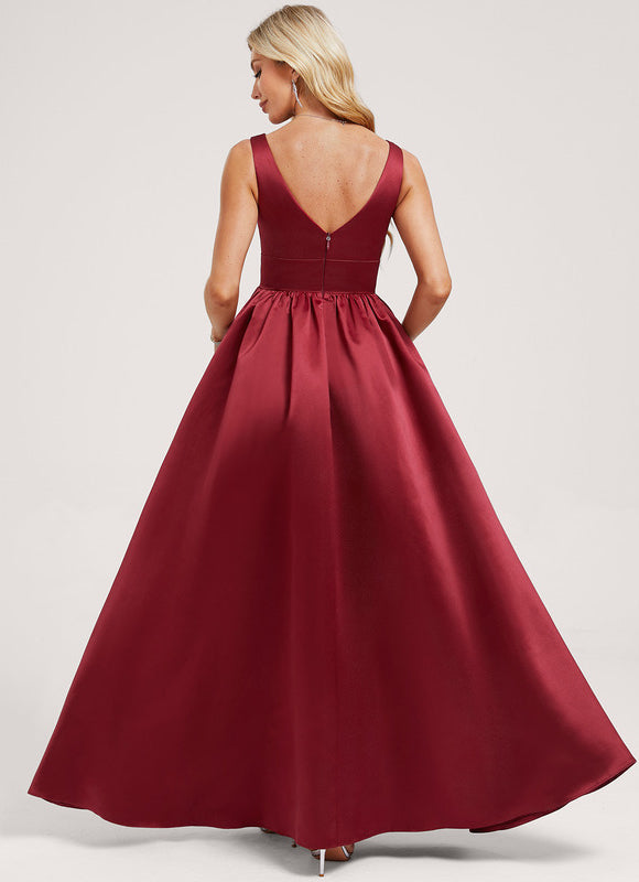 Robe Demoiselle D'Honneur Rose Satin - gallery 4