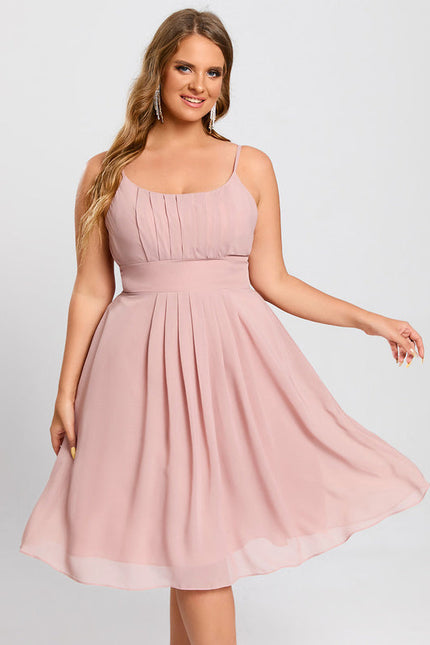 Robe Rose Courte Demoiselle D'Honneur - gallery 7