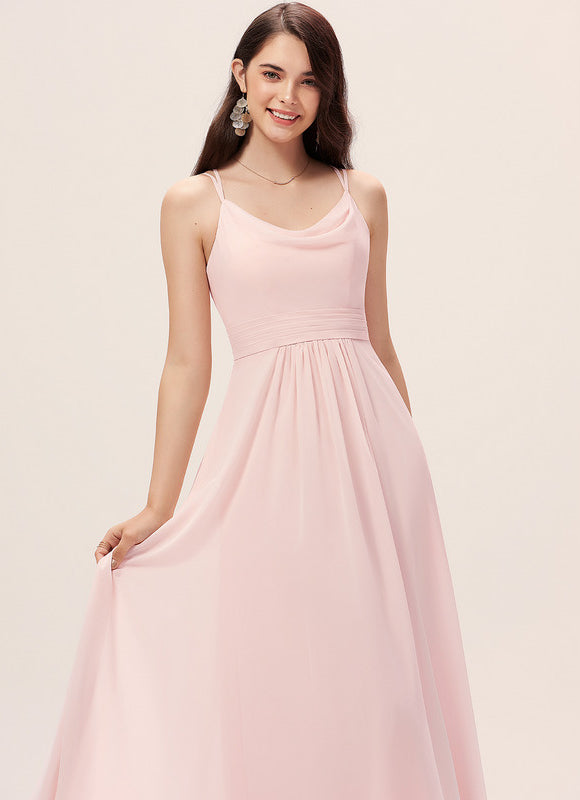 Robe Longue Fluide Demoiselle D'Honneur